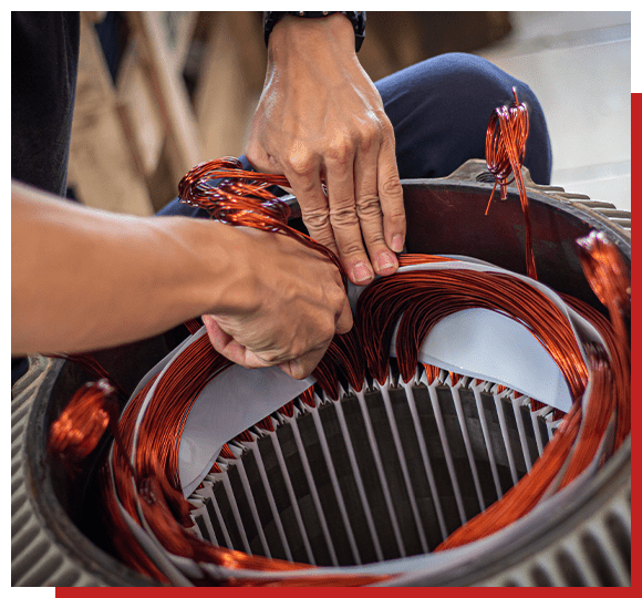 Copper coil winding procedure