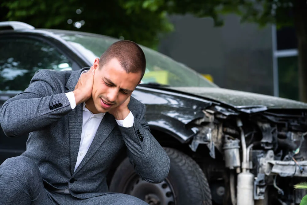 Car Injury Whiplash. Pain After Auto Accident